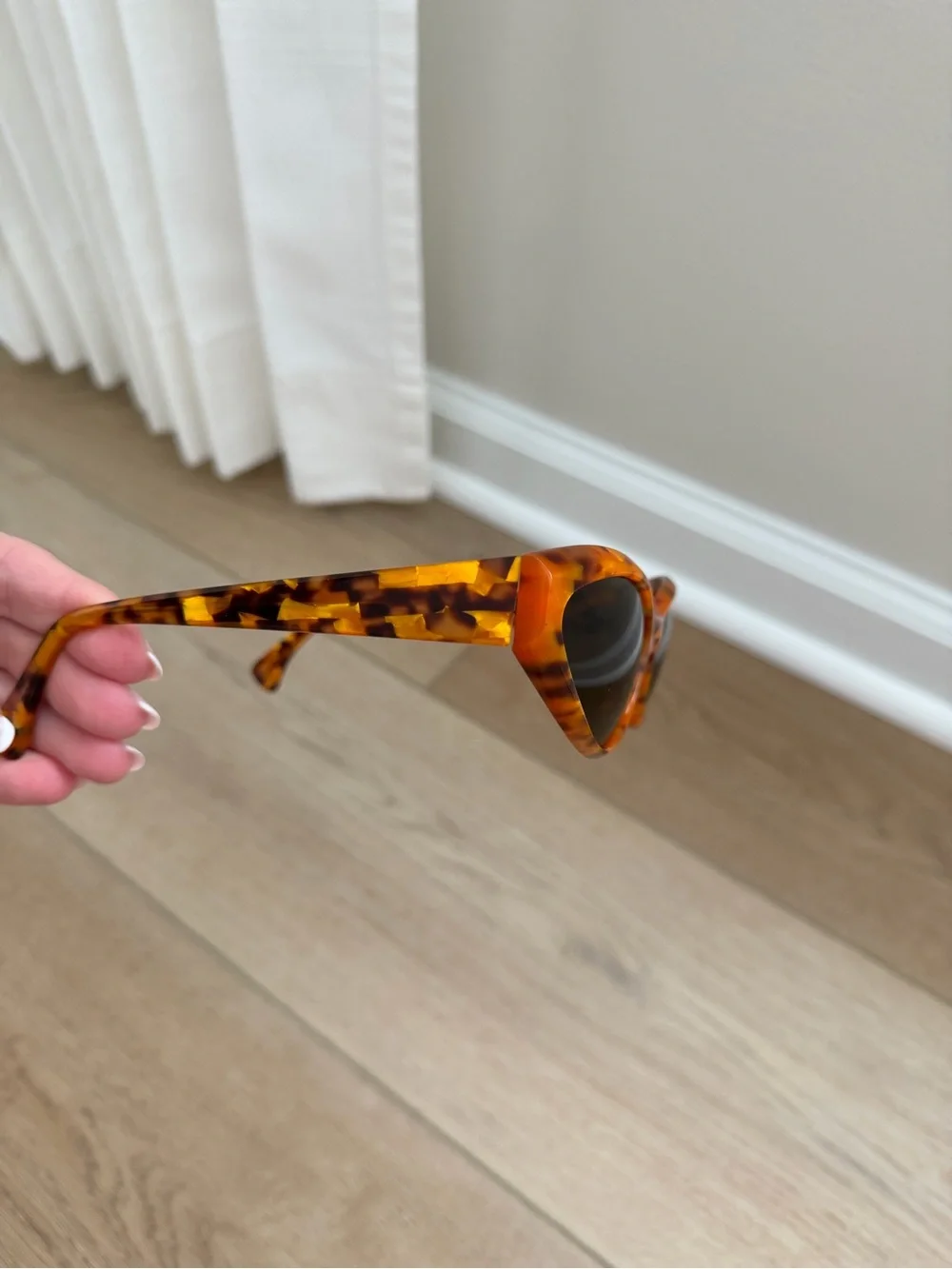 Vintage Alain Mikli Rare 1990's Tortoise 72 X 15 Cat Eye Sunglasses